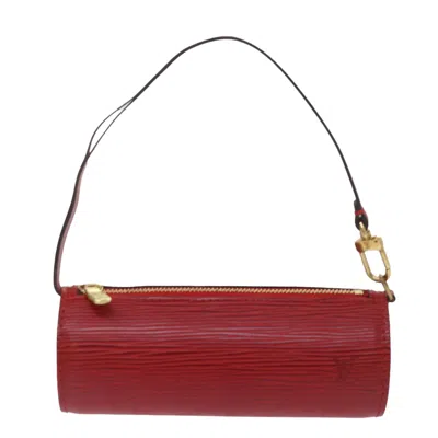 Pre-owned Louis Vuitton Pochette Accessoire Red Leather Clutch Bag ()