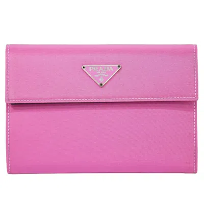 Prada Pink Synthetic Wallet  ()