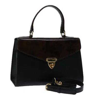 Valentino Garavani Vlogo Brown Leather Shoulder Bag ()