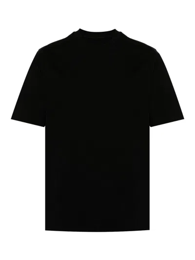 Circolo 1901 Crew-neck Piqué T-shirt In Black