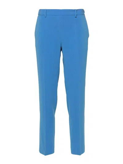 Alberto Biani Tapered Tailored Trousers In Blue