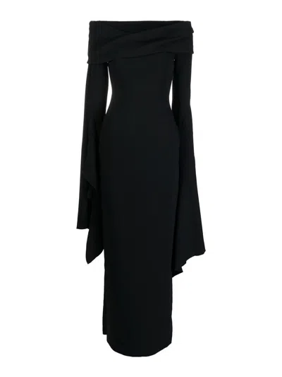 Solace London Arden Maxi Dress In Black