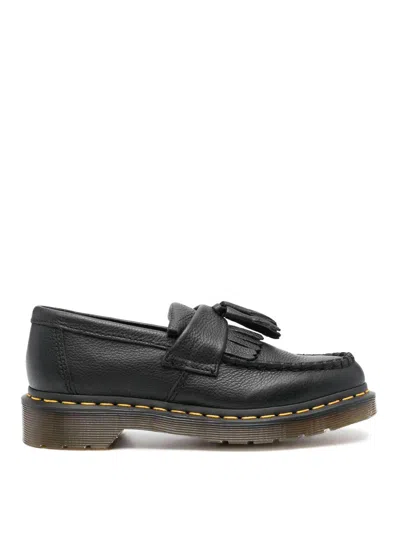 Dr. Martens' Adrian Platform Leather Loafers In Black