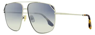 Victoria Beckham Women's Navigator Sunglasses Vb229s 040 Silver/havana 61mm In Multi