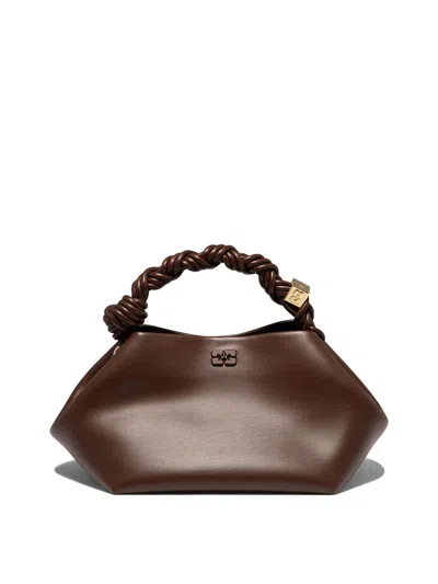 Ganni "bou Small" Handbag In Brown