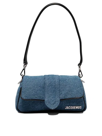 Jacquemus Le Petit Bambimou Denim Shoulder Bag In Blue
