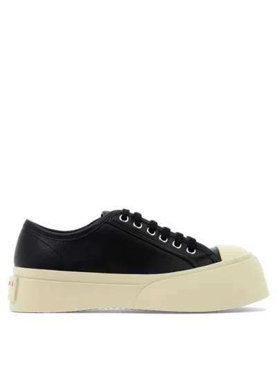 Marni 20mm Pablo Leather Sneakers In Black