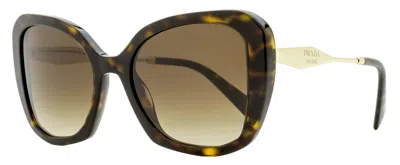 Prada Women's Butterfly Sunglasses Spr03y 2au-6s1 Tortoise 53mm In Multi