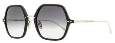 Isabel Marant Women's Loise Sunglasses Im0036s Bsc9o Black/silver 55mm In Multi