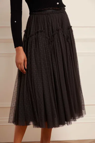 Needle & Thread Arabesque Midaxi Skirt In Black