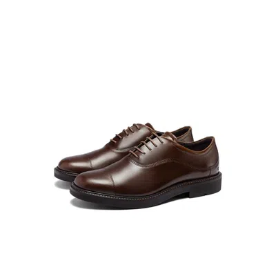 Ecco Metropole London Leather Oxford Shoes In Brown