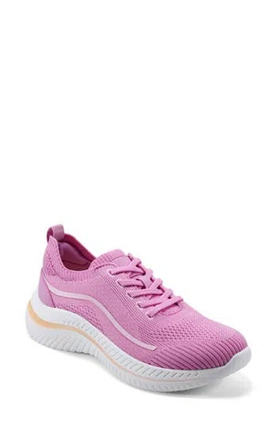 Easy Spirit Women's Gage Lace-up Casual Round Toe Sneakers In Pink