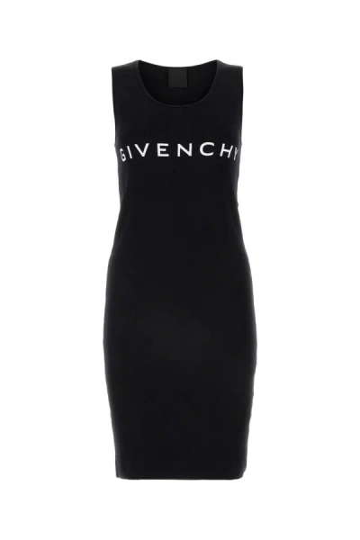 Givenchy Woman Black Stretch Cotton Mini Dress