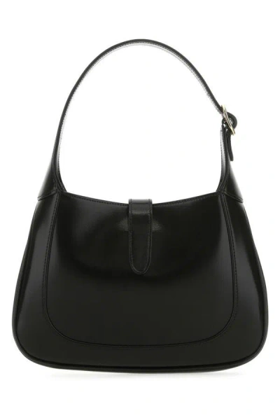 Gucci Woman Black Leather Small Jackie 1961 Handbag