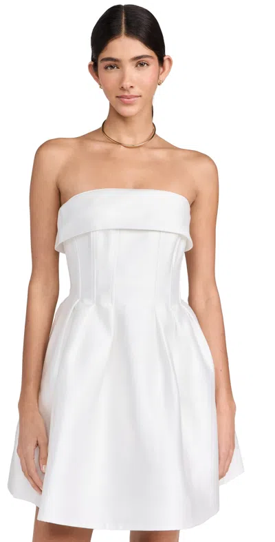 Rebecca Vallance Cristine Strapless Minidress In White
