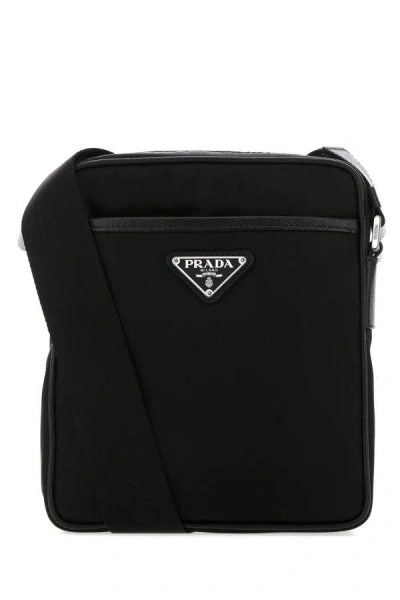 Prada Man Black Nylon Crossbody Bag