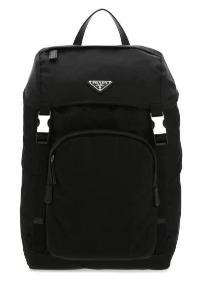 Prada Man Black Re-nylon Backpack