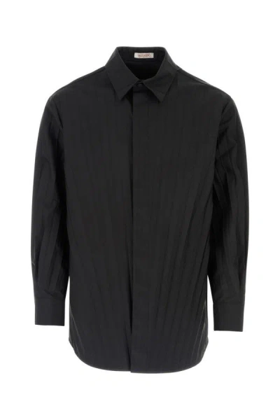 Valentino Garavani Man Black Tech Nylon Oversize Shirt