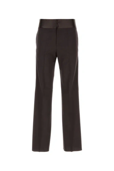 Valentino Chocolate Wool Pant In Brown