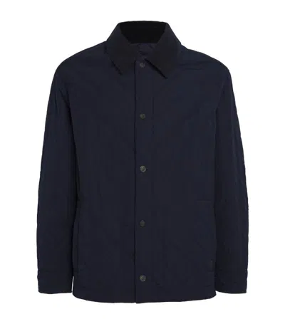 Purdey Quilted Jacket In Navy