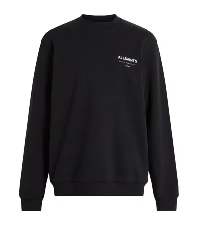 Allsaints Cotton Underground Sweatshirt In Black