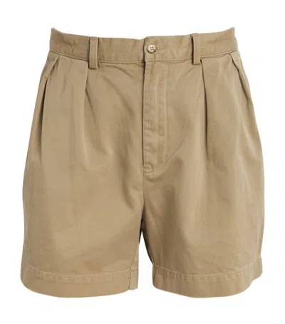 Polo Ralph Lauren Pleated Chino Shorts In Beige