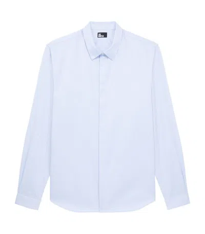 The Kooples Cotton Long-sleeve Shirt In Blue