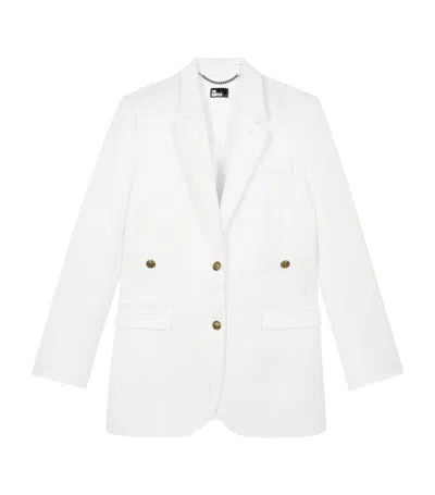 The Kooples Oversized Suit Jacket In White