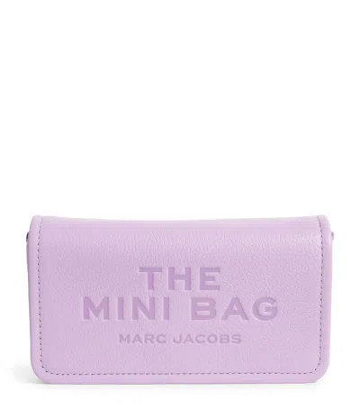 Marc Jacobs Leather The Mini Bag In Purple