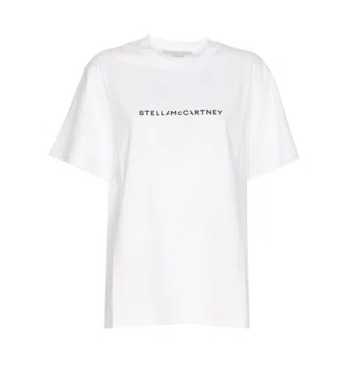Stella Mccartney Iconic Stella Logo T-shirt In Pure White