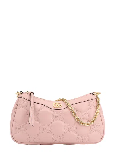 Gucci Gg Shoulder Bag In Pink/natural