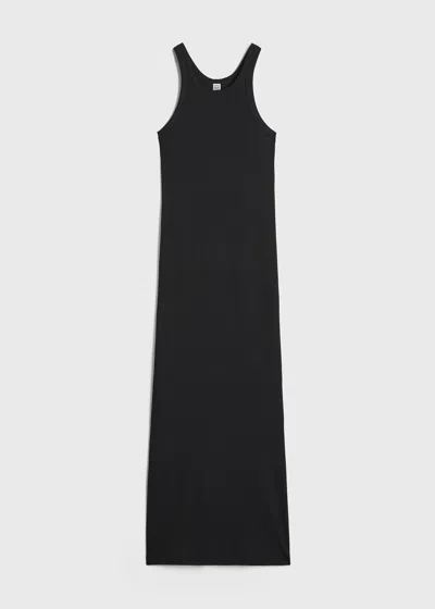 Totême Curved Rib Tank Dress Black