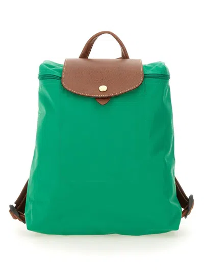 Longchamp "le Pliage" Backpack In Green