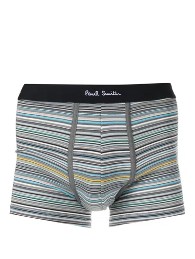 Paul Smith Signature Mixed Boxer Briefs In White