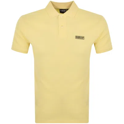 Barbour International Essential Polo Tshirt Yellow In Pink