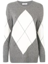 EQUIPMENT argyle sweater,Q2961S01812345580