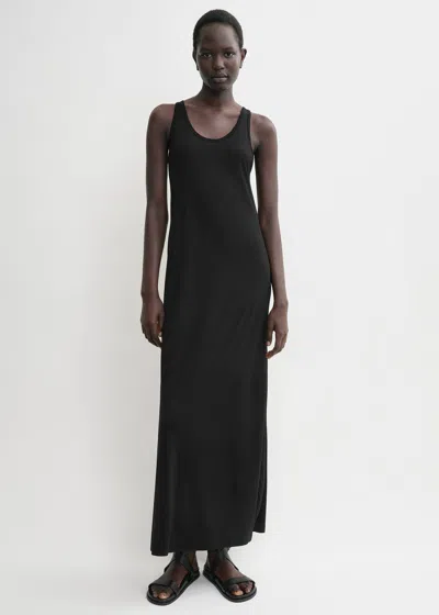 Totême Scoop-neck Jersey Dress Black