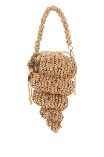 L&#039;alingi "handbag In Tulip Shell Design Made Of R In Beige