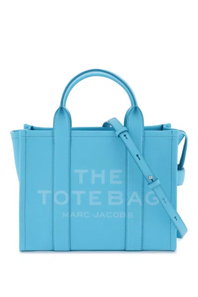 Marc Jacobs The Leather Medium Tote Bag In Celeste