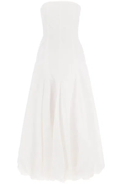 Paloma Wool Organic Cotton Midi Dress With Globe Print In White