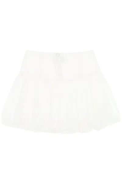 Paloma Wool Mini Globe Mini Skirt In White