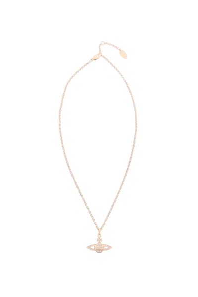 Vivienne Westwood Mini Bas Relief Pendant Necklace In Pink
