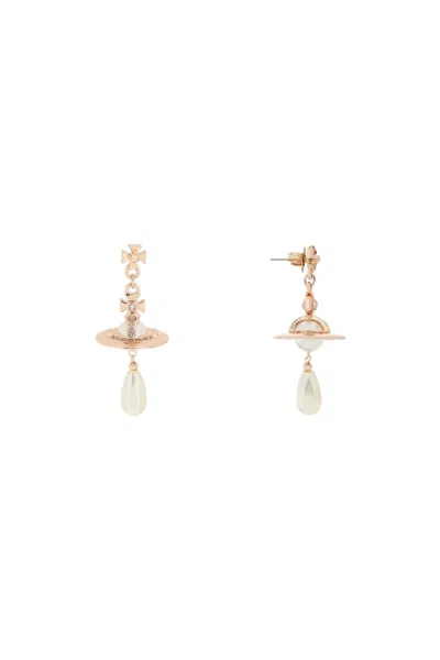 Vivienne Westwood Pearl Drop Earrings In Pink