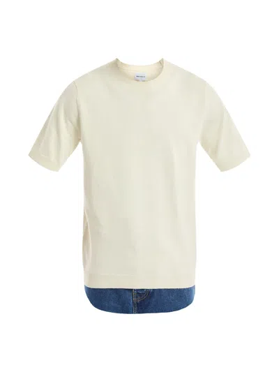 Norse Projects Men's Rhys Cotton Linen T-shirt In White
