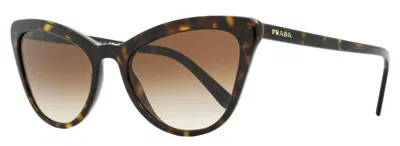 Prada Women's Catwalk Sunglasses Spr01v 2au-6s1 Havana 56mm In Multi