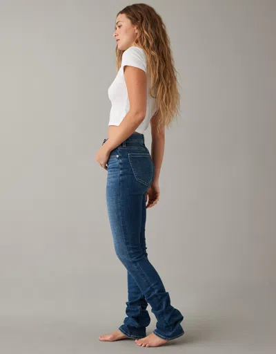 American Eagle Outfitters Ae Next Level High-waisted Stacked Skinny Jean In Multi