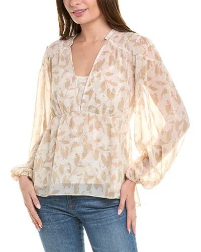 Cabi Couplet Blouse In Beige