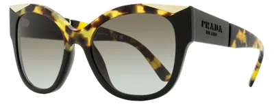 Prada Women's Pantos Sunglasses Spr02w 01m-0a7 Black/havana 54mm In Multi