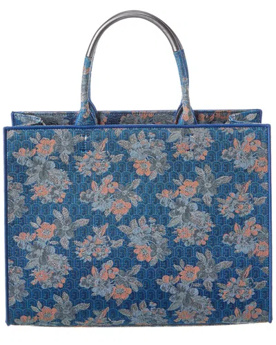 Furla Opportunity Monogram-pattern Tote Bag In Blue