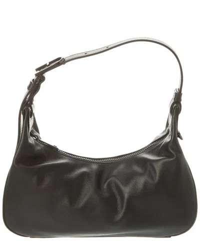 Furla Flow Leather Shoulder Bag In Black